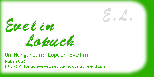 evelin lopuch business card
